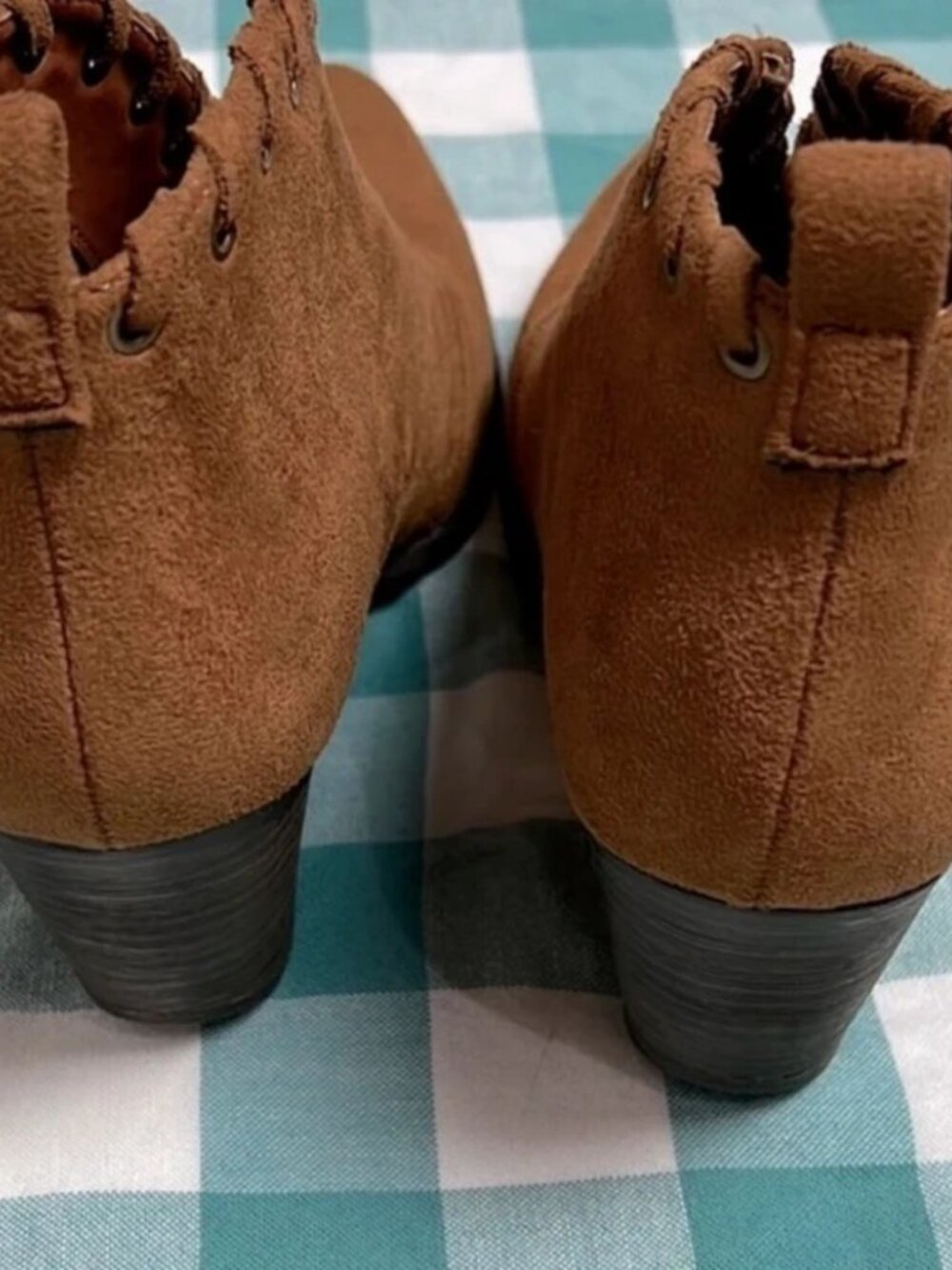 Coconuts by Matisse Tan Suede Booties 6.5 Western Boho Ankle Boots - Picture 2 of 4